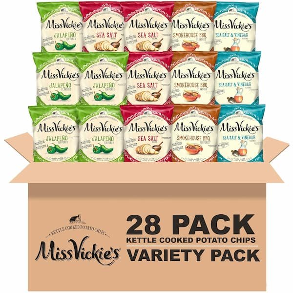 Miss Vickie’s Kettle Cooked Potato Chips, Variety Pack, 28-Pack only $15.18 shipped!