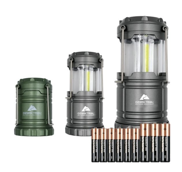 Ozark Trail LED Camping Lanterns (3 Pack) with Batteries only $22.96!