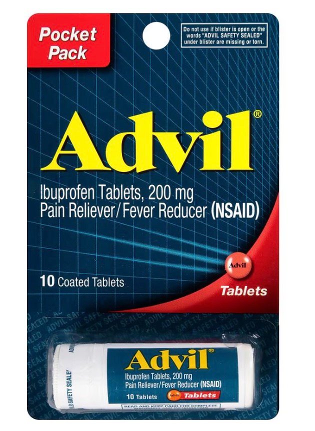 Advil Pain Reliever and Fever Reducer Travel Size only $1.30 shipped!