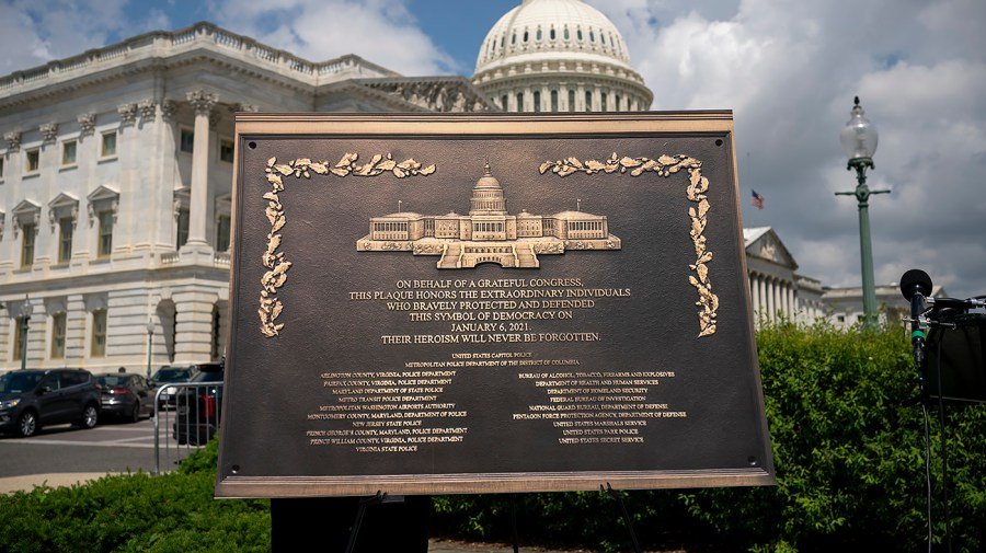 Missing Jan. 6 plaque to be displayed at Capitol