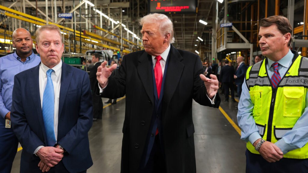 Trump Gives Ford Worker The Finger, Appears To Mouth 'F*** You'