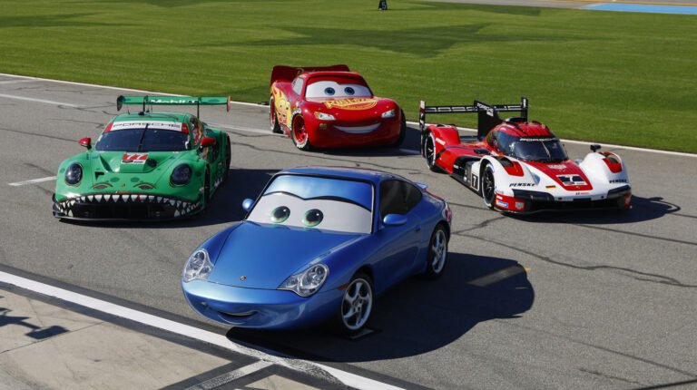 Porsche Celebrates 20 Years Of 'Cars' By Bringing Lightning McQueen And Sally Carrera To Daytona, Making Us Feel Ancient