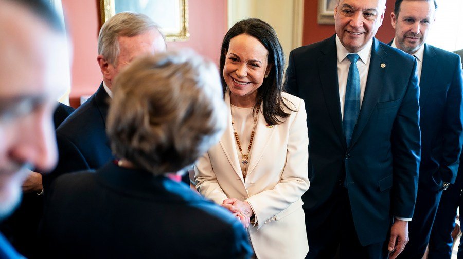 Machado says she presented Trump with her Nobel Peace Prize during meeting