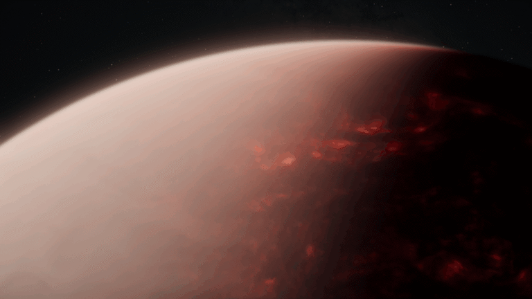 A “Lava World” Unexpectedly Hosts an Atmosphere