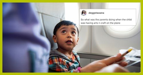 Parents Allegedly Left Kids' Stickers On An Airplane Wall & People Are Big Mad