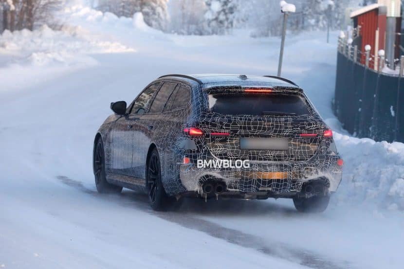 2028 BMW M5 Touring Facelift Spied Without M Mirrors
