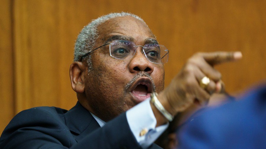 Democrat Meeks screams at Bessent: 'Stop covering for the president'