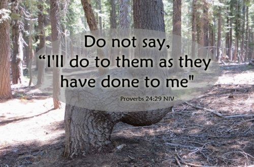 I’ll Pay Them Back – Proverbs 24:29