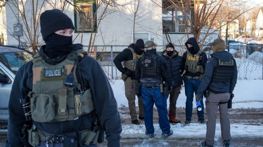 How much did DHS spend in Minneapolis, Chicago and Los Angeles?