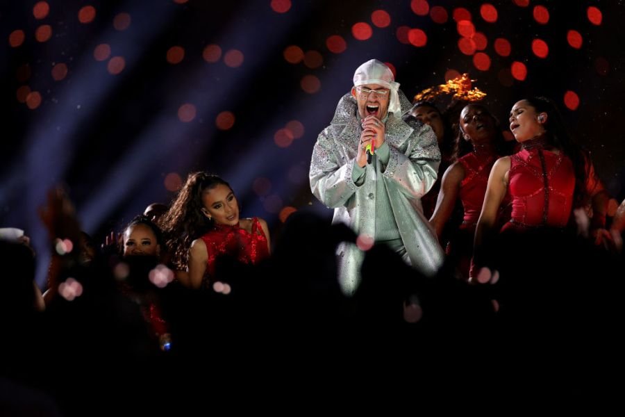 Is Bad Bunny lip syncing during the Super Bowl halftime show? Look for these clues