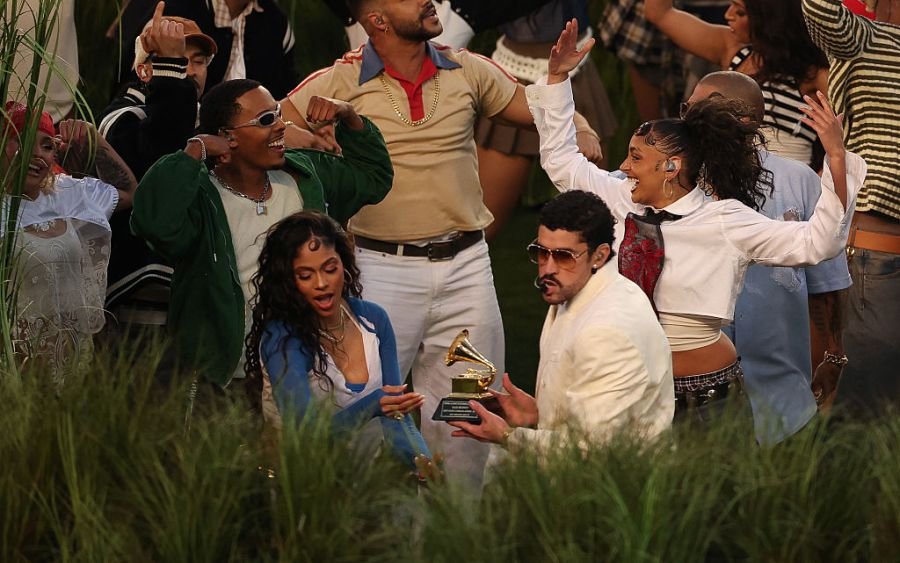 Who was the young boy in Bad Bunny's halftime show?