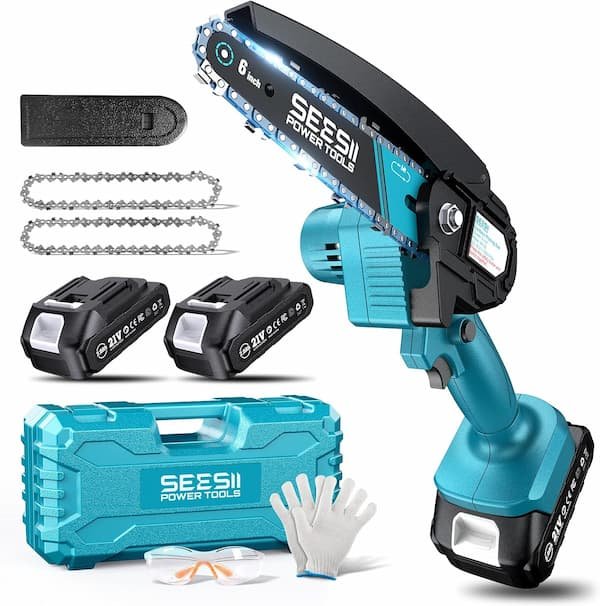 Mini Cordless 6 Inch Chainsaw only $17.77 shipped!