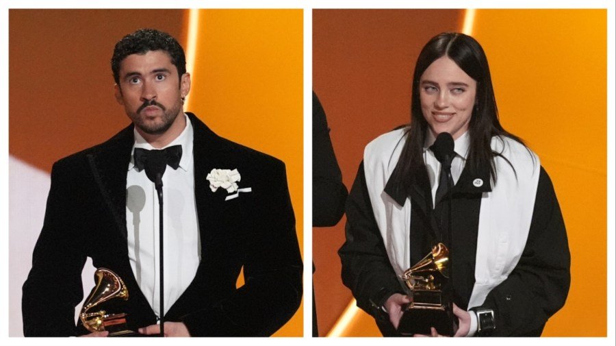 Stars protest Trump immigration crackdown from Grammys stage