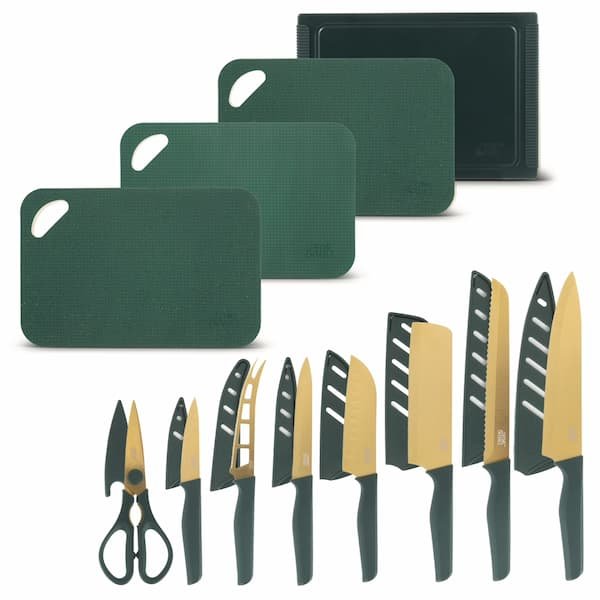 Thyme & Table 20-Piece Knife and Cutting Board Set only $24.97!