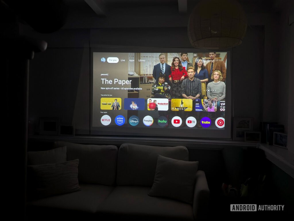 Swapping your TV for a projector may come with some surprises