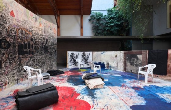 Oscar Murillo: "el pozo de agua" @ kurimanzutto, Mexico City