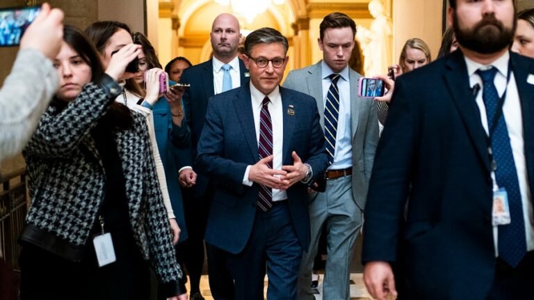 Democrats’ tariff gambit sparks new headaches for Mike Johnson