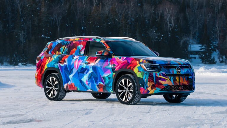 Taking A Splash-Colored 2027 Volkswagen Atlas Around A Frozen Lake Was A Blast