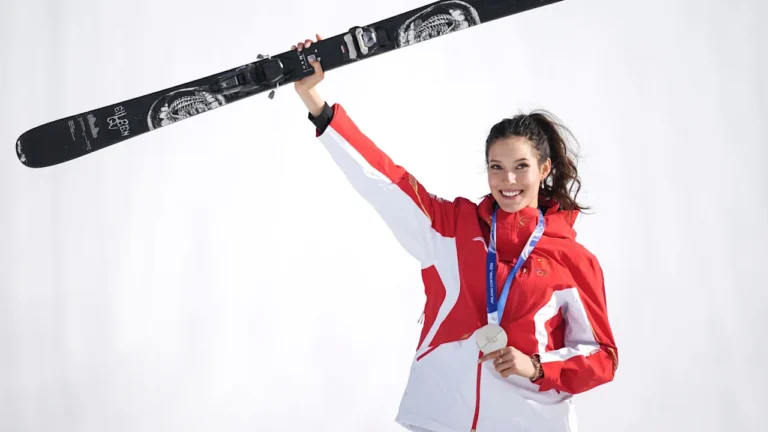 Eileen Gu, most-decorated female freestyle skier in Olympics history, shuts down reporter’s ‘ridiculous’ question about her performance