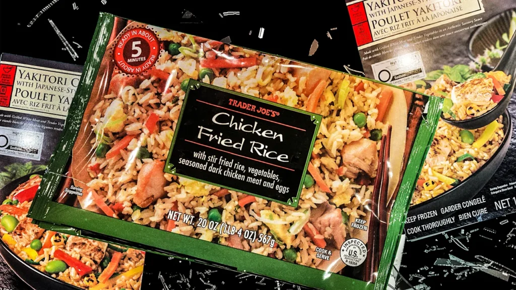 Frozen food products sold at Trader Joe’s may have glass fragments. Toss this recalled chicken fried rice