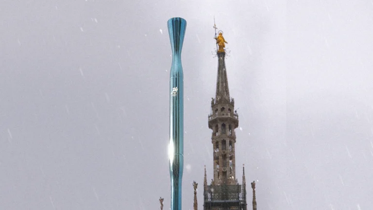 This year’s Olympic torch was designed to disappear