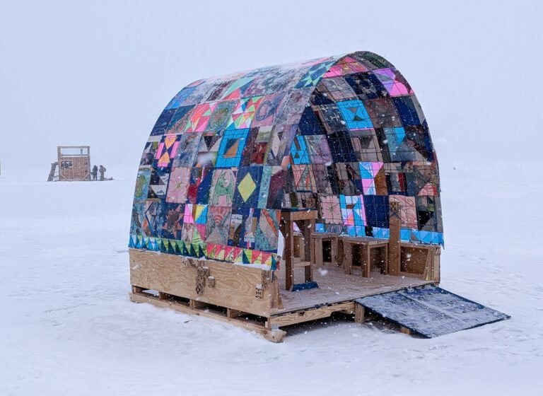 A Quilted Ice Hut on a Minnesota Lake Celebrates Community, Agriculture, and Craft