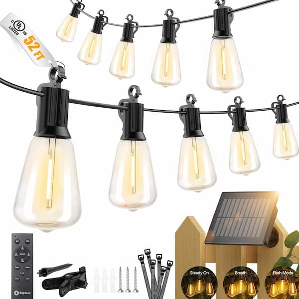 Outdoor 52ft Waterproof Solar String Lights only $15.59 shipped!