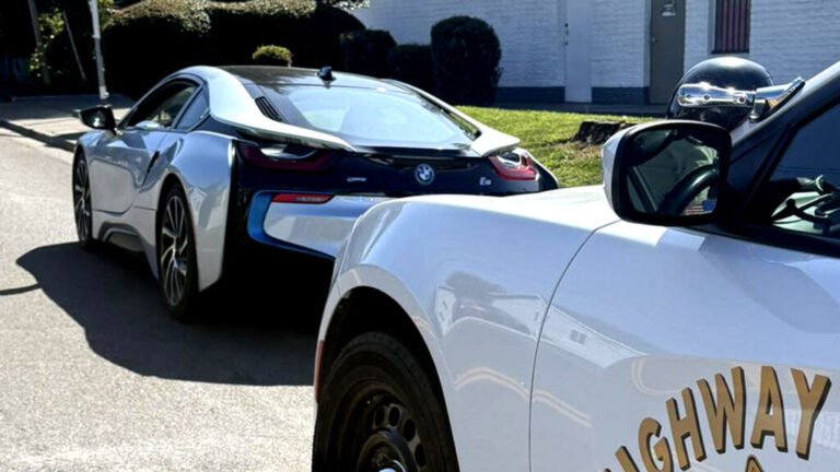Teen Finds Out What Happens When CHP Clocks Your BMW i8 At 130 MPH