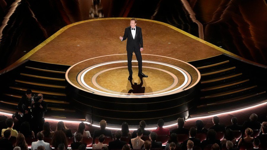 Conan O'Brien kicks off Oscars on 'serious' note: 'These are very chaotic, frightening times'