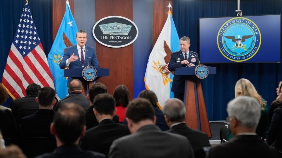 Watch live: Hegseth, Caine brief reporters as Iran war hits 2-week mark