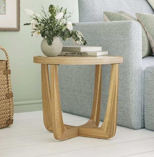 Beautiful Rattan & Glass Side Table only $38.50 shipped (Reg. 148!)