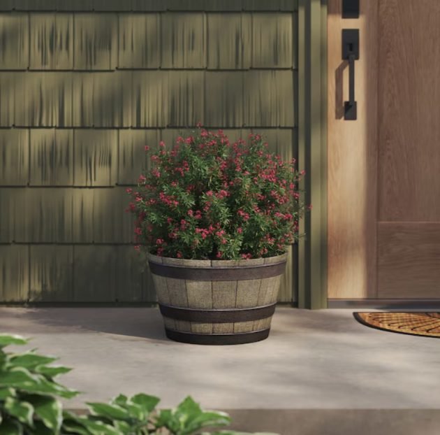 Brown Whiskey Planter only $16.98 shipped!