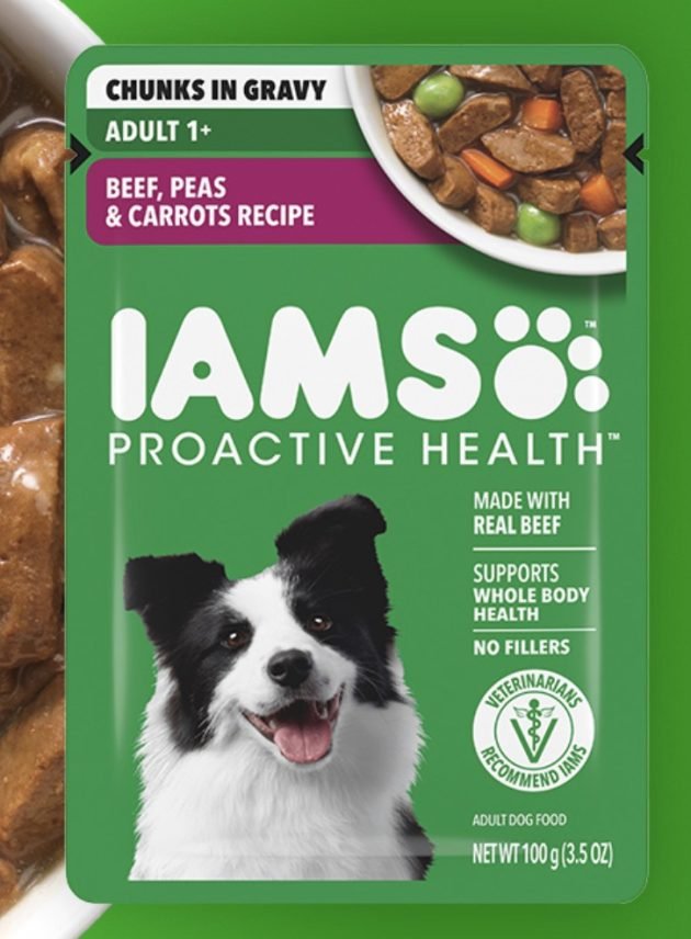 Free IAMS Wet Pouch Dog Food Sample!