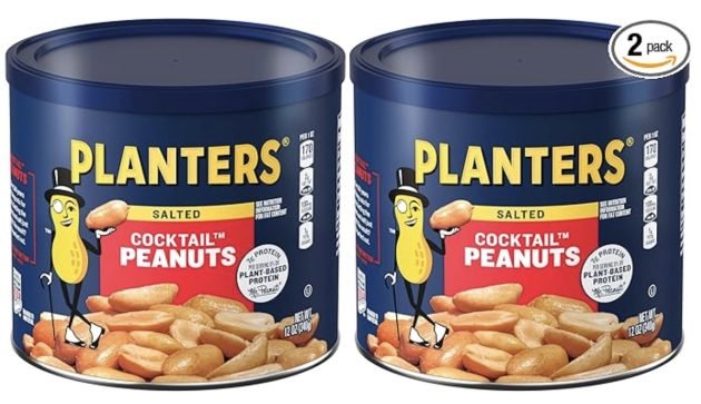 Planters Cocktail Peanuts (Pack of 2) only $3.56 shipped!