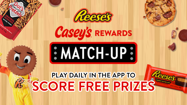 Casey’s Rewards Instant Win Match-Up Game {Over 700,000 prizes!}