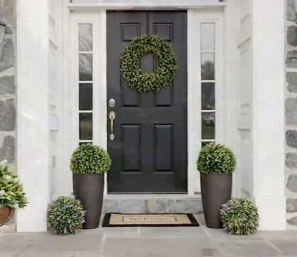 Wicker Park Faux Floral Wreaths, Hanging Baskets, and Spheres only $30.45 shipped!