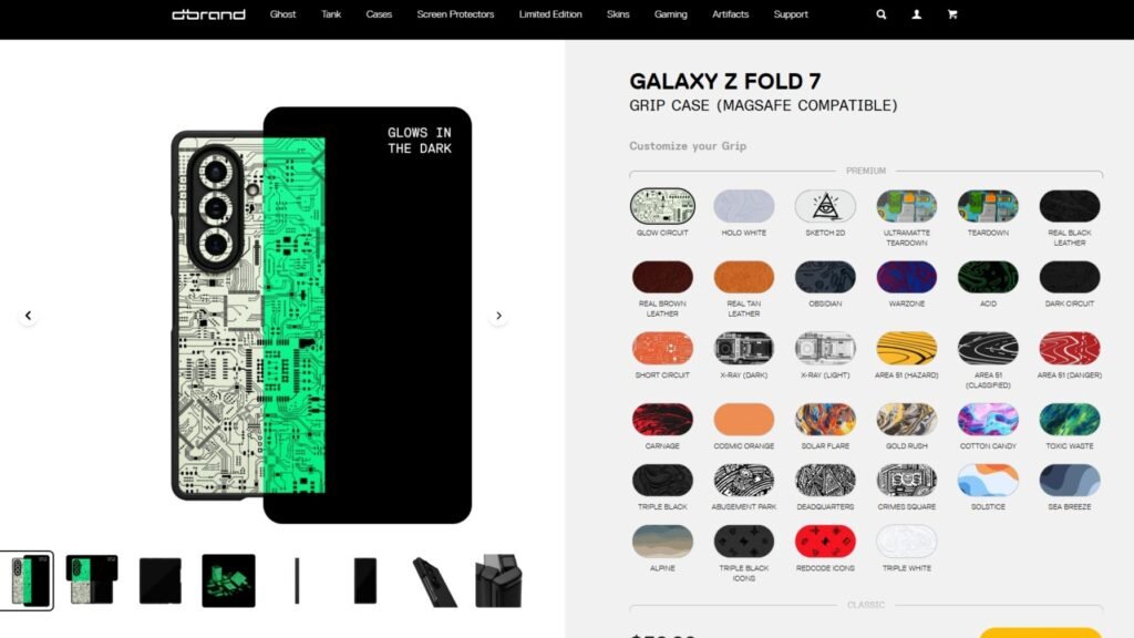 The dbrand Grip is the only case I want to use with my Galaxy Z Fold 7