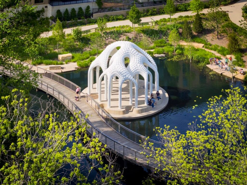 Marc Fornes’ New Sculptural Pavilion Reimagines the Architectural Folly