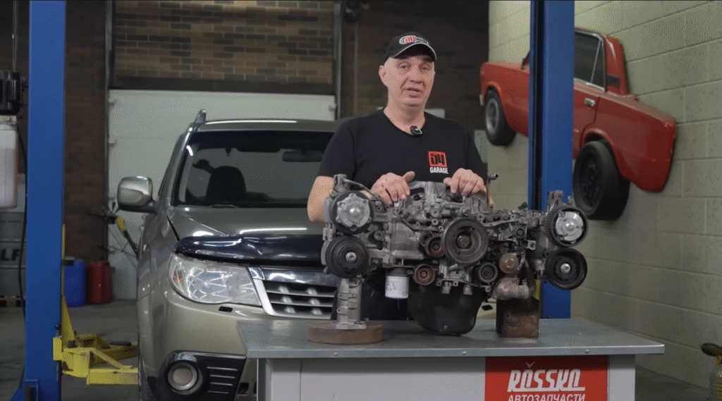 These Russians Converted a Subaru Boxer Engine Into an Inline-4. But Why?