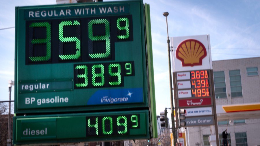 Oil prices surge past $100 a barrel; Stock market tumbles