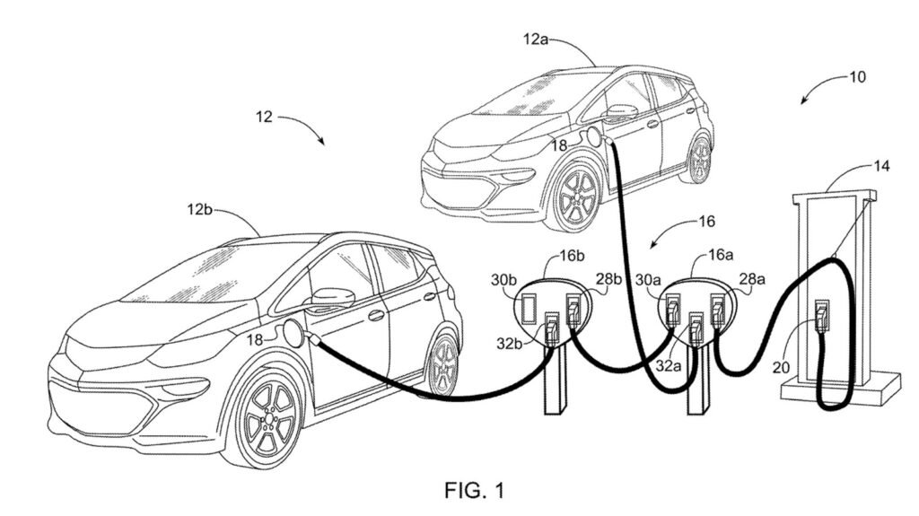 GM Patents A 'Daisy Chain' Charger To Juice Up Multiple EVs At Once
