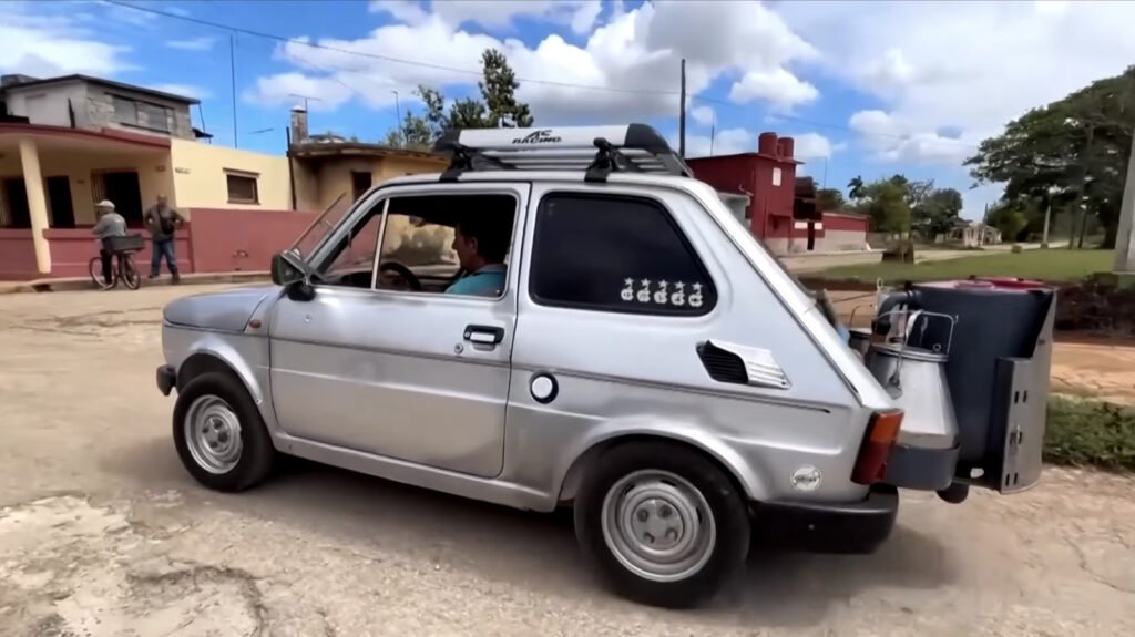 Cuban Man Converts Polski Fiat To Run On Charcoal To Get Around U.S. Oil Blockade