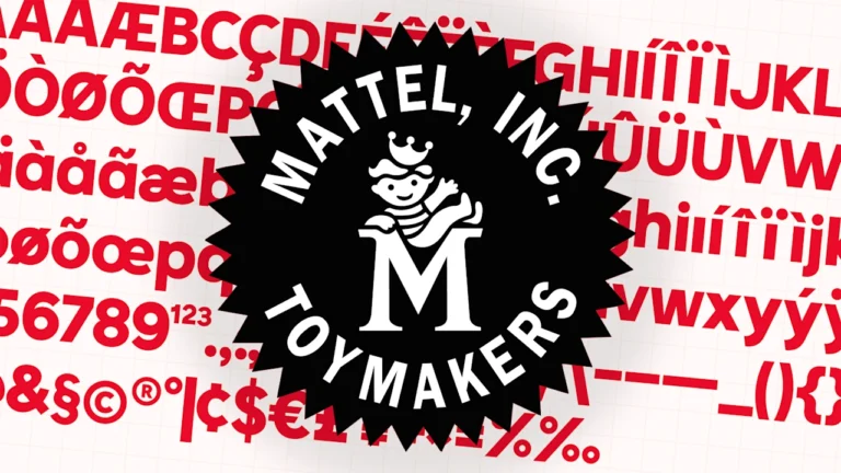 Mattel has a new custom font, and it’s full of playful hidden details