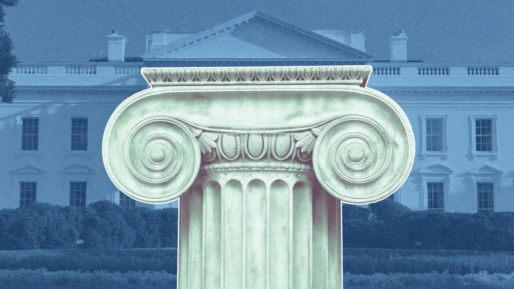 Trump’s design appointee wants to change the White House columns to be more ornate