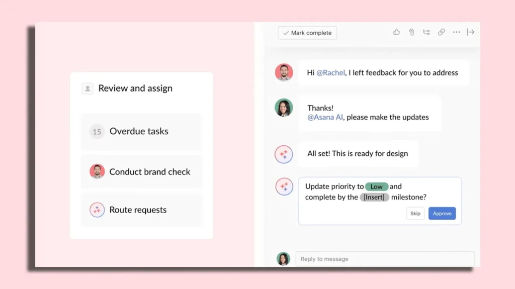 Project management hub Asana wants to be your go-to for managing AI 