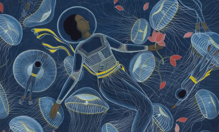 Rendered in Handmade Pigments, Rupy C. Tut’s Warriors March Toward Belonging