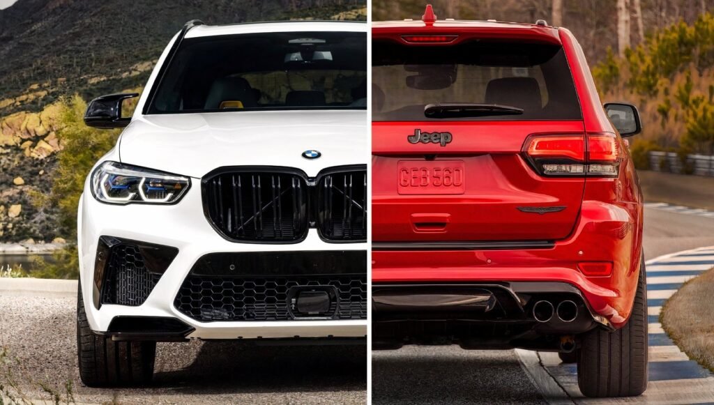 BMW X5 M vs Jeep Grand Cherokee Trackhawk: Used Performance SUV Showdown