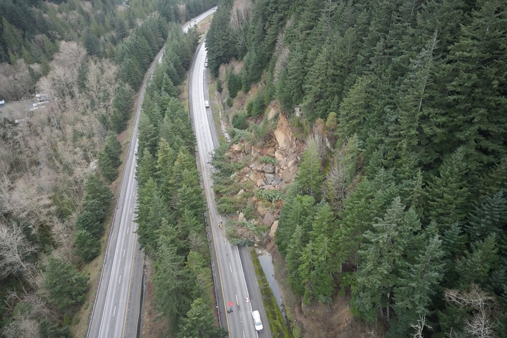 The 19 March 2026 landslide on Interstate 5 near Bellingham in Washington State, USA