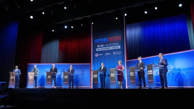 California governor candidates struggle for standout moments at feisty debate