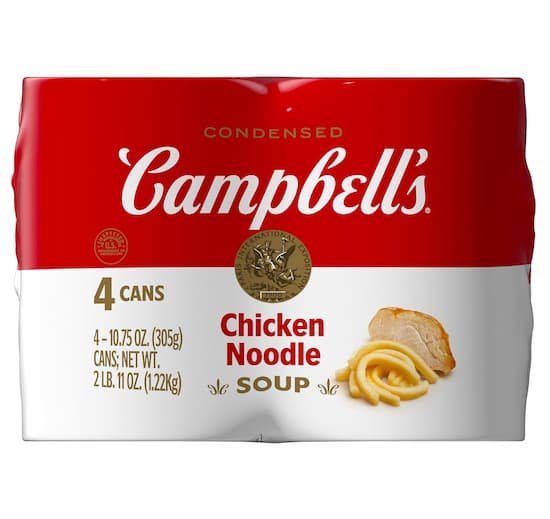 Campbell’s Condensed Chicken Noodle Soup, 4 pack only $3.69 shipped!
